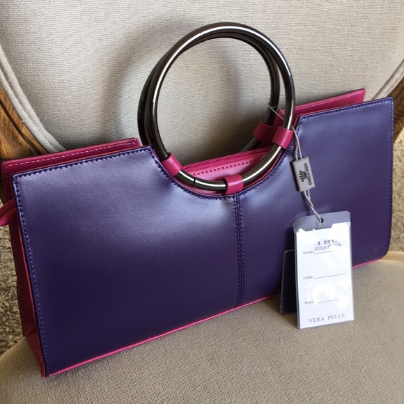 Italian Handbags - NWT Italian Daniela Moda multi colored bag